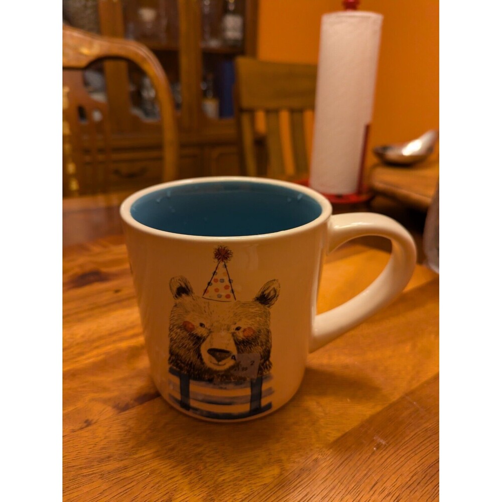 Coffee Mug Cup Birthday Teddy Bear Cub Art Magenta